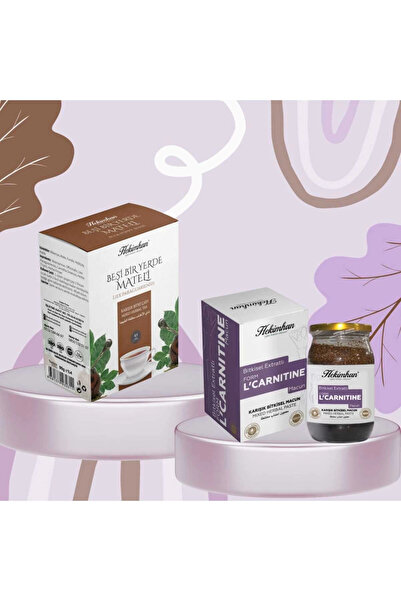 hekimhan bitkisel Form Seti L'Carnitin Macun ve Beşi Bir Yerde Mateli Çay 40'lı