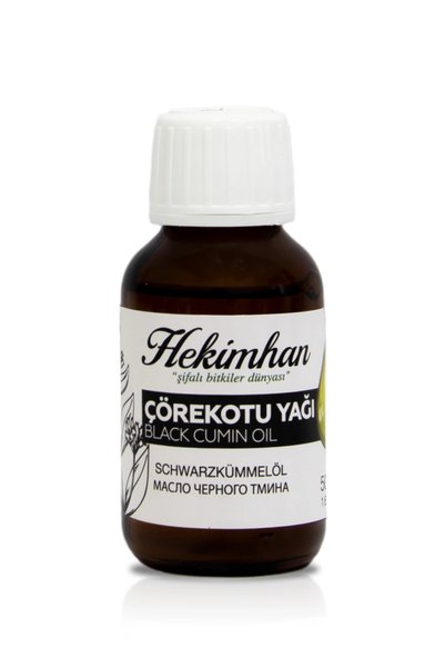 Hekimhan Black Cumin Seed Oil Nourishes and Strengthens Skin and Hair 50 ml