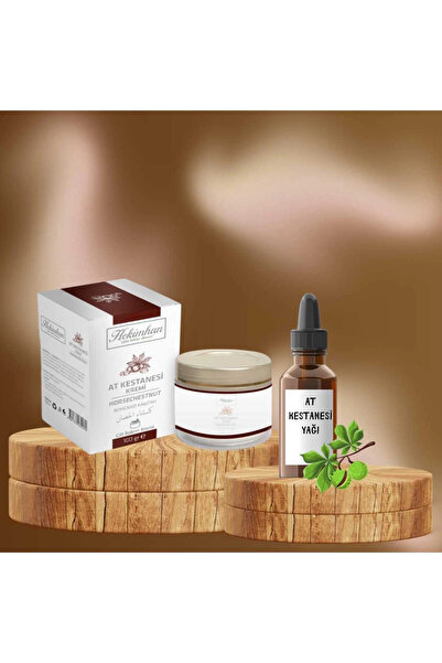 hekimhan bitkisel كريم كستناء الحصان 100 جرام زيت كستناء الحصان 20 مل