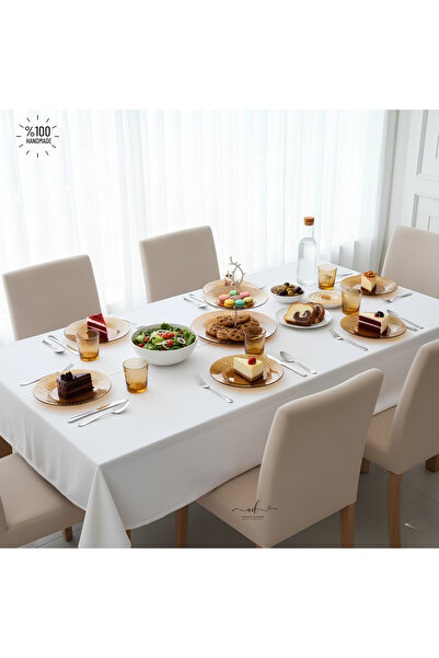 AKDEN STORE Kesme Dekor 6 Kişilik 8 Parça Pasta,Kek,Tatlı Sunum Tabağı Seti, ...