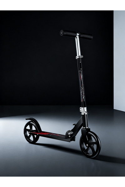LIXADA Scooter With Dual Suspension Black 72x12x24cm