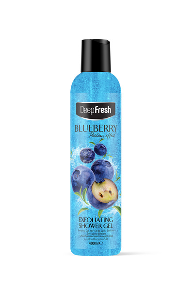 Deep Fresh Arındırıcı Peeling Duş Jeli Yaban Mersini 400ml | Mikro Tanecikli Body Scrub | Pürüzsüz,Yumuşak Cilt