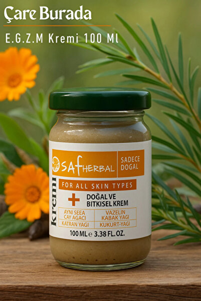 Çare Burada Saf Herbal - E.G.Z.M Kremi 100 Ml (Aynı sefa & Kükürt Yağı & Katr...