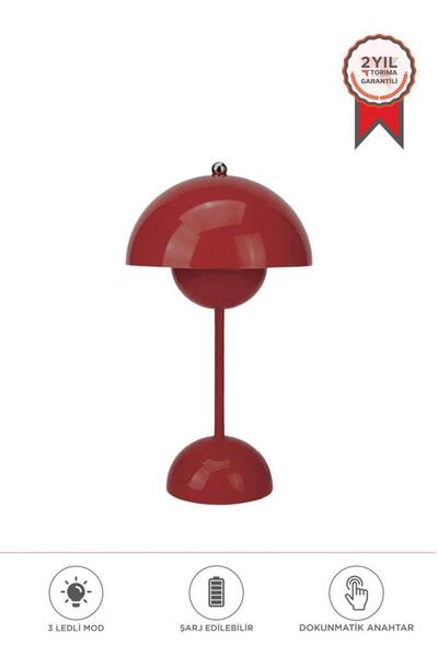 Torima LW-12 Şarjlı 3 Modlu Yuvarlak Masa Lambası Led Gece Lambası Kırmızı
