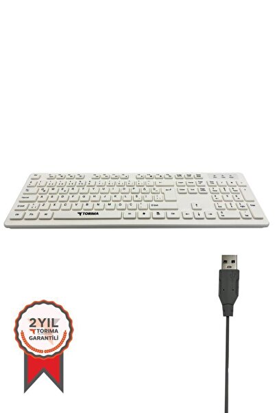 Torima TK-02 Kablolu Standart Q Klavye Beyaz