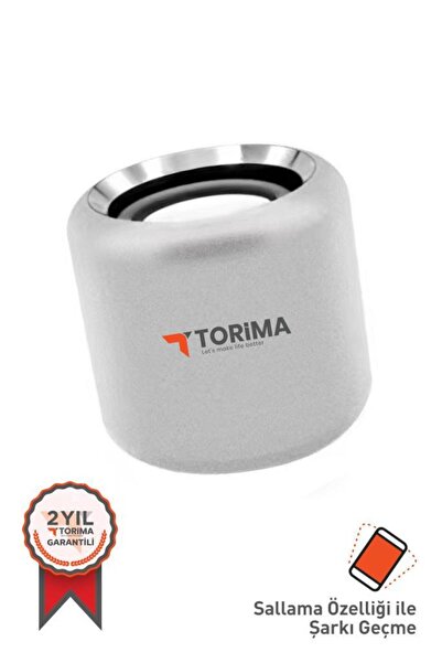 Torima Bluetooth Hoparlör Taşınabilir Speaker D12 Gümüş