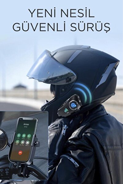 Torima Q28 Helmet Intercom +32GB SD Kartlı Bluetooth Motorsiklet Kask Kulaklığı İnterkom