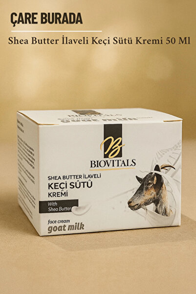 Çare Burada Biovitals - Keçi Sütü Kremi 50 Ml (Shea Butter İlaveli)