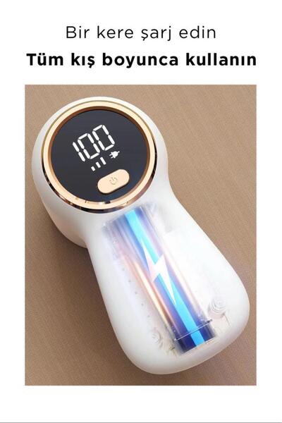 Torima Dijital Ekranlı M118 Exstra Bıçaklı Şarjlı Tüy Temizleme ve Tiftik Temizleme Makinesi