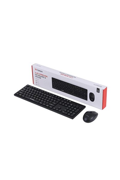 Torima Kablosuz Q Klavye Mouse Seti TMK-02 Siyah