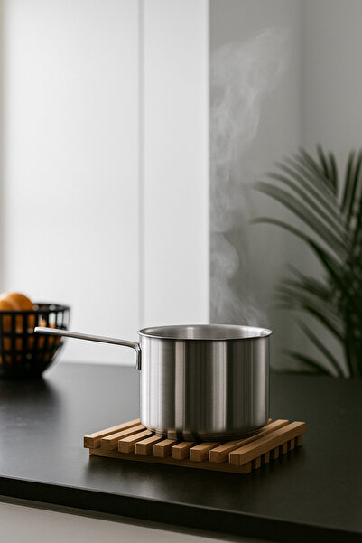 OEM Universal Hot Pot Holder, Set of 2, Oak Wood, 22.5cm x 22.5cm