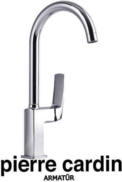 Pierre Cardin Zeno Krom Kuğu Evye Armatürü – Kuğu Tipi Eviye Bataryası