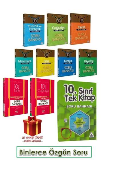 Editör Yayınevi Editör Yayınları 10. Sınıf Soru Bankası Seti 10. Sınıf Tüm De...