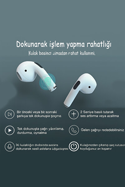 TECHNOMEN Bluetooth Kulaklık Ios Android Uyumlu Kablosuz Kulaklık
