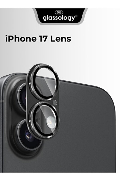 Glassology واقي عدسة الكاميرا متوافق مع iPhone 17 أسود مقاوم للخدش، شفاف عالي...