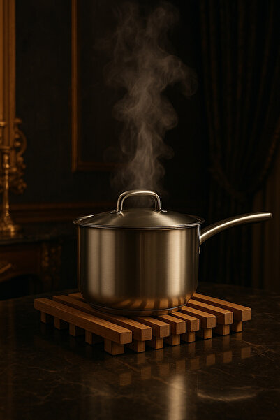 OEM Universal Hot Pot Holder, Set of 2, Oak Wood, 22.5cm x 22.5cm