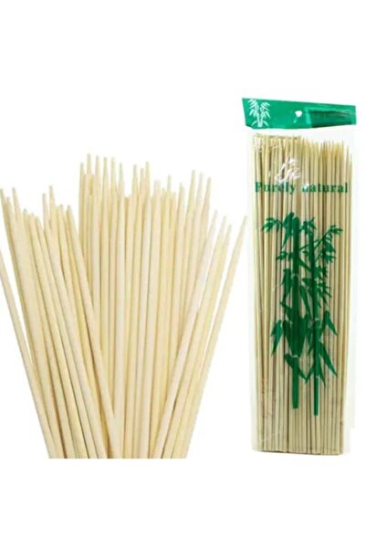 DNG STORE 100 Adet Bambu Çöp Şiş Marshmallow Şişi Mangal şişi 30 Cm x 3 mm