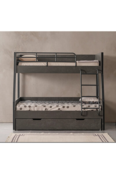 inegoldeneve Storm Siyah Ranza, Çocuk Ranza 100*200 cm - Avrupa İhracat Kalitesi