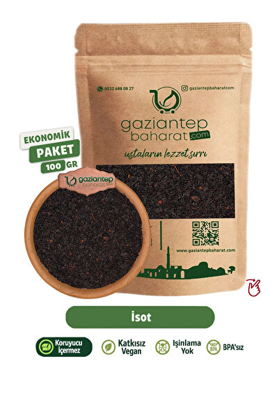 Gaziantep Baharat İsot Biber 100 gr - Geleneksel Gaziantep Lezzeti