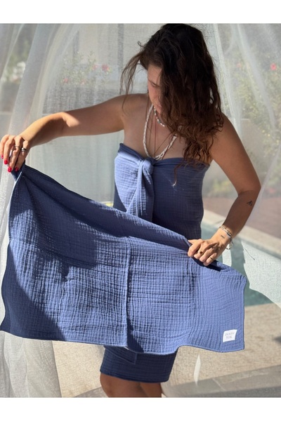 DUSTY MILO Müslin Banyo ve Baş Havlu Takımı