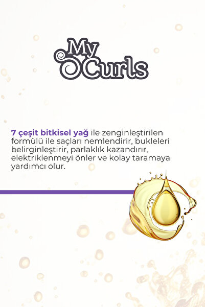 NOVEX My Curls - Tüm Saç Tipleri Için Bukle Belirginleştirici Durulanmayan Saç Bakım Kremi 1kg