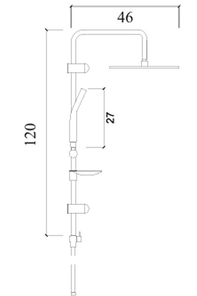 Pierre Cardin Dorado Rain Duş Sistemi Altın – Yağmur Başlıklı Duş Sistemi