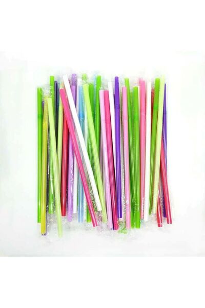 bonapipet JELATİNLİ KÖRÜKLÜ PROZEN RENKLİ PİPET, 5 PAKET 250 ADET