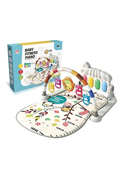 Smart Vibe Saltea multifuncțională pentru pian BambinoGym și centru de activități, muzică și lumini, sală de jocuri cu Ju