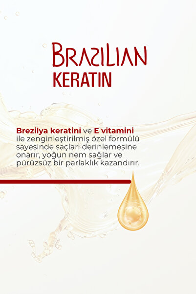 NOVEX Brezilya Keratin- Kurumuş Ve Zarar Görmüş Saçlar Için Keratin Içeren Şampuan 300ml