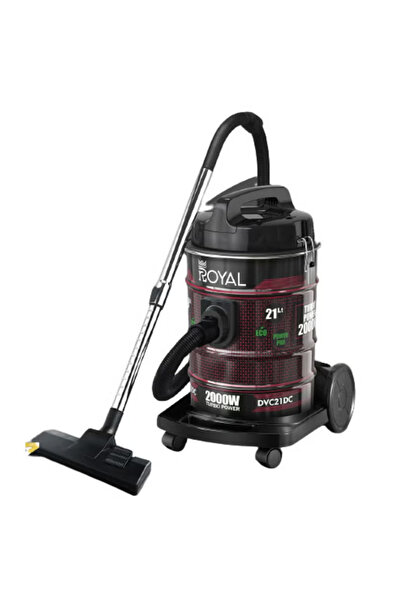 Royal Drum Vacuum Cleaner 21 Liters 2000 Watts Strong Suction Motor With Metal Telescope Tube RA-VCM2121