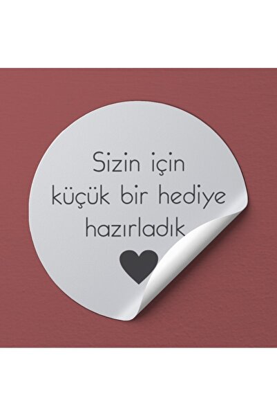 36 Adet Sticker Kuşe 36 Adet Sizin Için Küçük Bir Hediye Hazırladık (A KALİTE) (3,7X3,7CM)