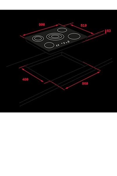 Teka Tr 951 Ankastre Ocak Siyah