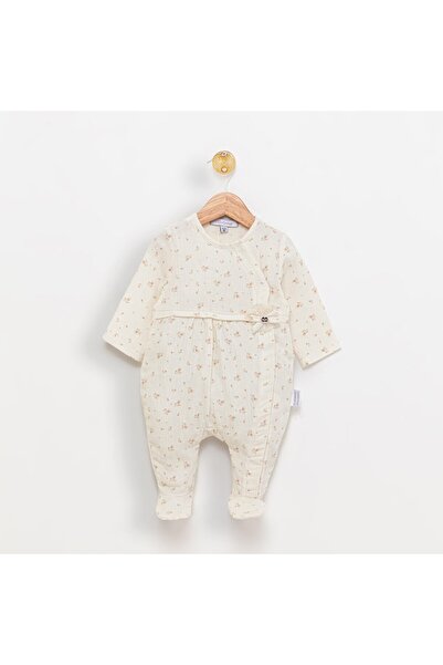 Babydola Muslin Baby Romper with Feet and Snaps