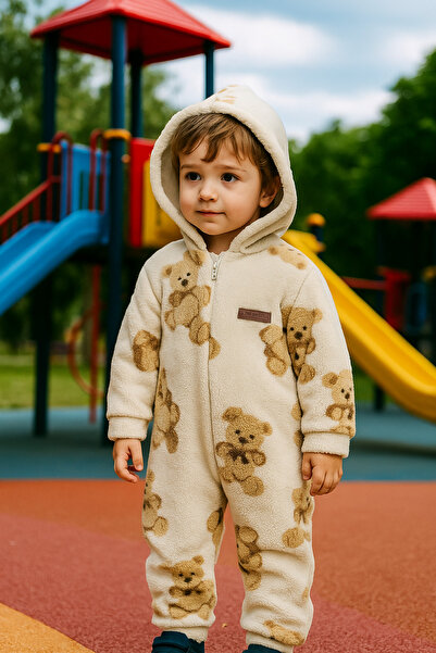 MBK GARDEN Bebek & Çocuk Peluş Ayıcık Tulum