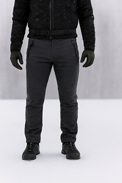Ysf WorkWear İş Market Softshell Antrasit Füme Outdoor Pantolon – Su ve Rüzga...