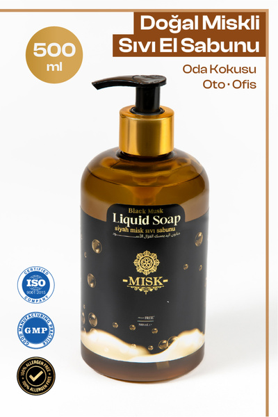 misk 100% Natural Musk Liquid Hand Soap 500 ml – Intensive Moisturizing Hand ...