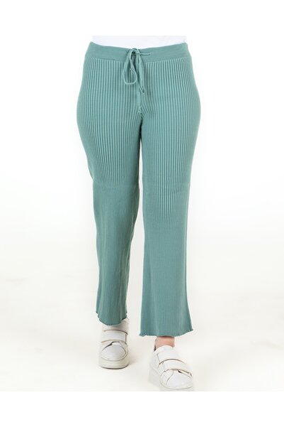 Sortie Pantaloni de tricotat pentru femei, cu talie elastică, model obișnuit,...