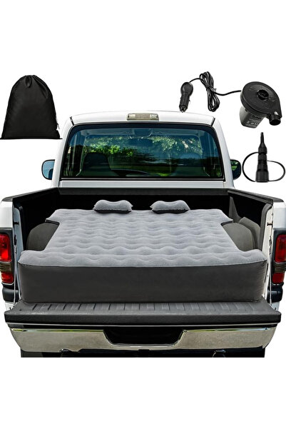 AutoFamily AUTO FAMILY Premium Inflatable Truck Bed Air Mattress with Pump, Pillows & Carry Bag