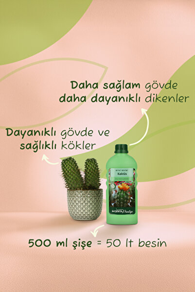 Genta Prestige Kaktüsler Için Sıvı Besin Sıvı Gübre 500 ml
