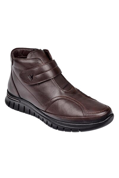 Voyager Hakiki Deri Comfort Kadın Bot VOY-9411 KAHVE