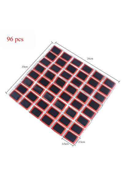 Choice مجموعة رقع إصلاح ثقوب إطارات الدراجات الهوائية - مستطيلة الشكل - 96 قط...