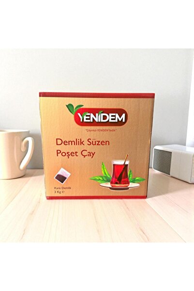 Yenidem YENİDEM KARE DEMLİK SÜZEN POŞET ÇAY 3 KG EV TİPİ