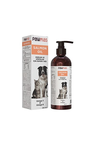 Pawmas Salmon Oil 200 Ml – Omega 3 & Omega 6 (Kediler ve Köpekler İçin Somon ...