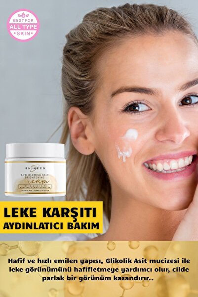 Shineco LEKE KARŞITI, CİLT AYDINLATICI ETKİLİ BAKIM KREMİ 50ml