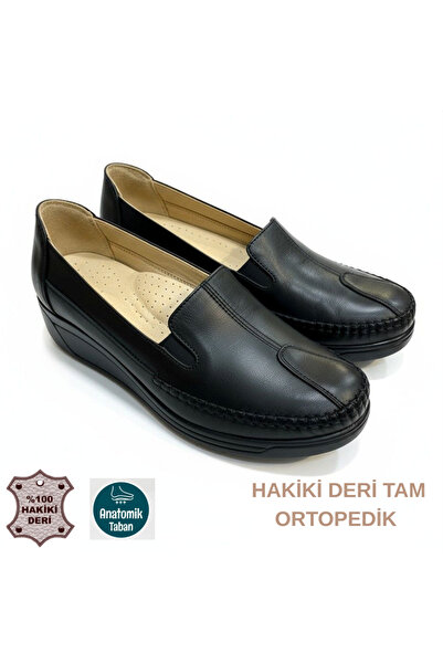 SHOUGO Pantofi ortopedici complet pentru mamă, din piele naturală, cu talpă a...