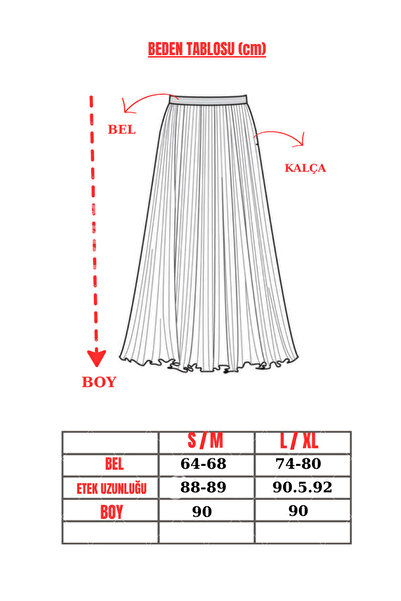 Miyalon Fusta plisată de damă cu aspect piele hijab