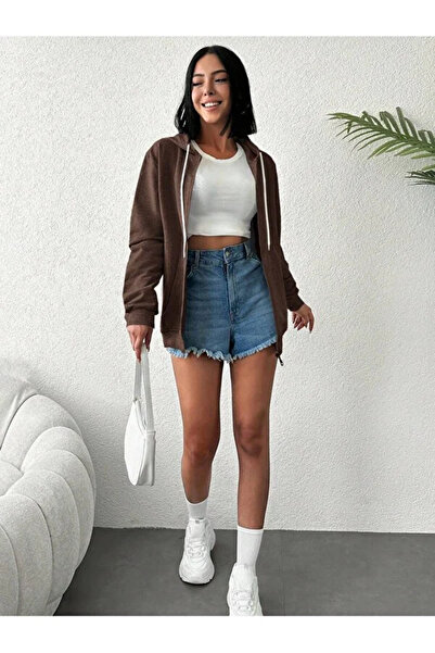 Miyalon Dámska mikina na zips s kapucňou