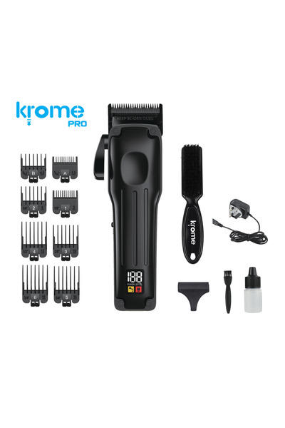 Krome Pro- Trimmer for Hair & Beard with High Quality Ceramic Blade