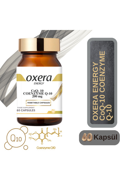 OXERA ENERGY CoQ10 200 mg 60 Kapsül – Koenzim Q10 Takviye Edici Gıda