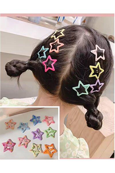 NEW HİLL Snap Star kopče za kosu - 9 komada